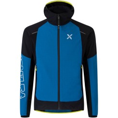 MONTURA Giacca Uomo Wind Revolution Hoody Jacket Nero Blu 